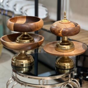 سرویس پذیرایی ۴ تیکه چوب گردو