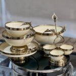 سرویس پذیرایی لیلیوم ۵تکه گل برنجی