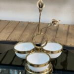 سرویس پذیرایی لیلیوم ۵تکه گل برنجی