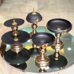 سرویس ۶ پارچه فلزی رز مشکی