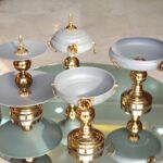 سرویس ۶ پارچه فلزی رز رنگ طوسی