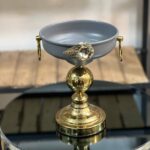 سرویس ۶ پارچه فلزی رز رنگ طوسی
