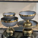 سرویس پذیرای ۴ تیکه فلزی ونیز طوسی