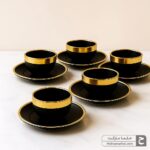 پیاله پیش دستی ۶ عددی رنگ مشکی