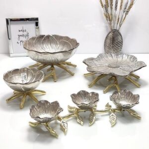 سرویس پذیرایی آلومینیومی لوتوس نقره ای