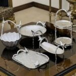 سرویس پذیرایی آلومینیومی ایوان ۵ تکه نقره ای