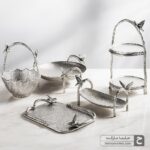 سرویس پذیرایی آلومینیومی ایوان ۵ تکه نقره ای