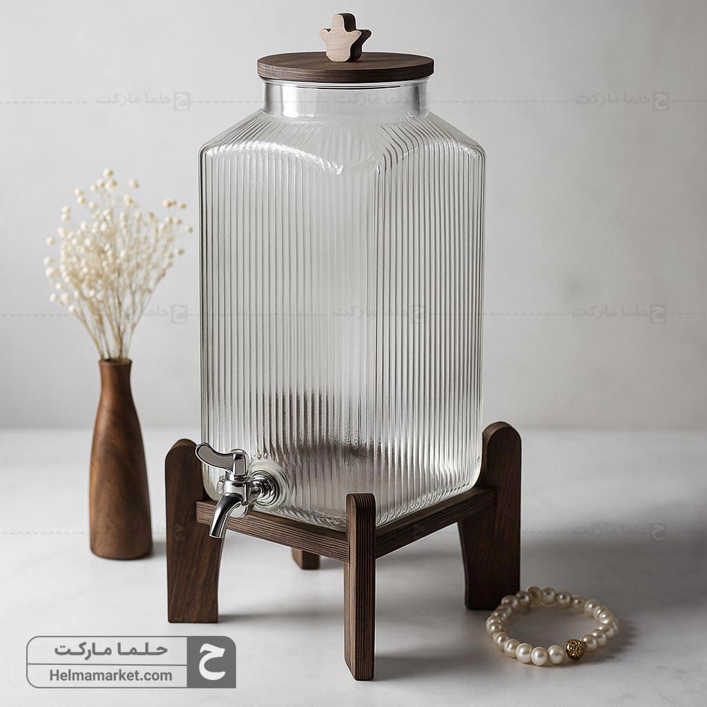 کلمن شیشه ای تیفانی ایستاده