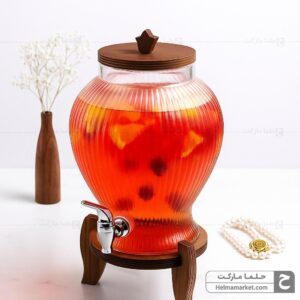 کلمن شیشه ای اریان خط دار