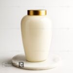 گلدان شیشه ای لیلیوم عسلی