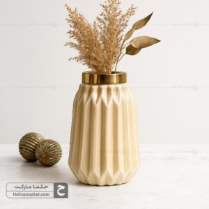 گلدان شیشه ای میخک میخک کوچک عسلی 