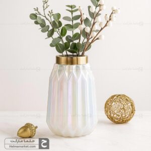 گلدان شیشه ای میخک کوچک هفت رنگ 
