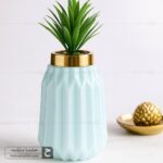 گلدان شیشه ای میخک کوچک سفید  