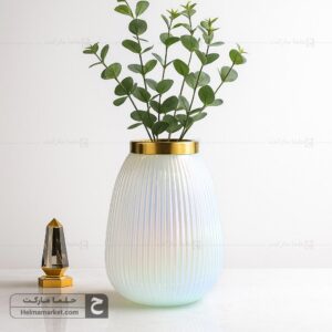 گلدان شیشه ای سوسن هفت رنگ
