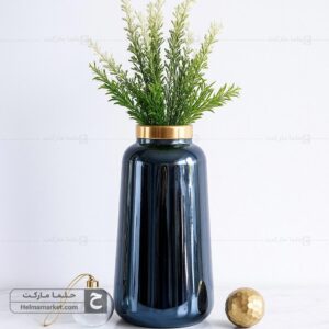 گلدان شیشه ای زنبق بزرگ نوک مدادی