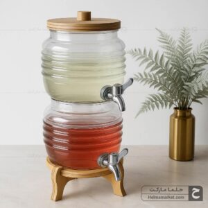 کلمن شیشه ای الماس ۲ طبقه