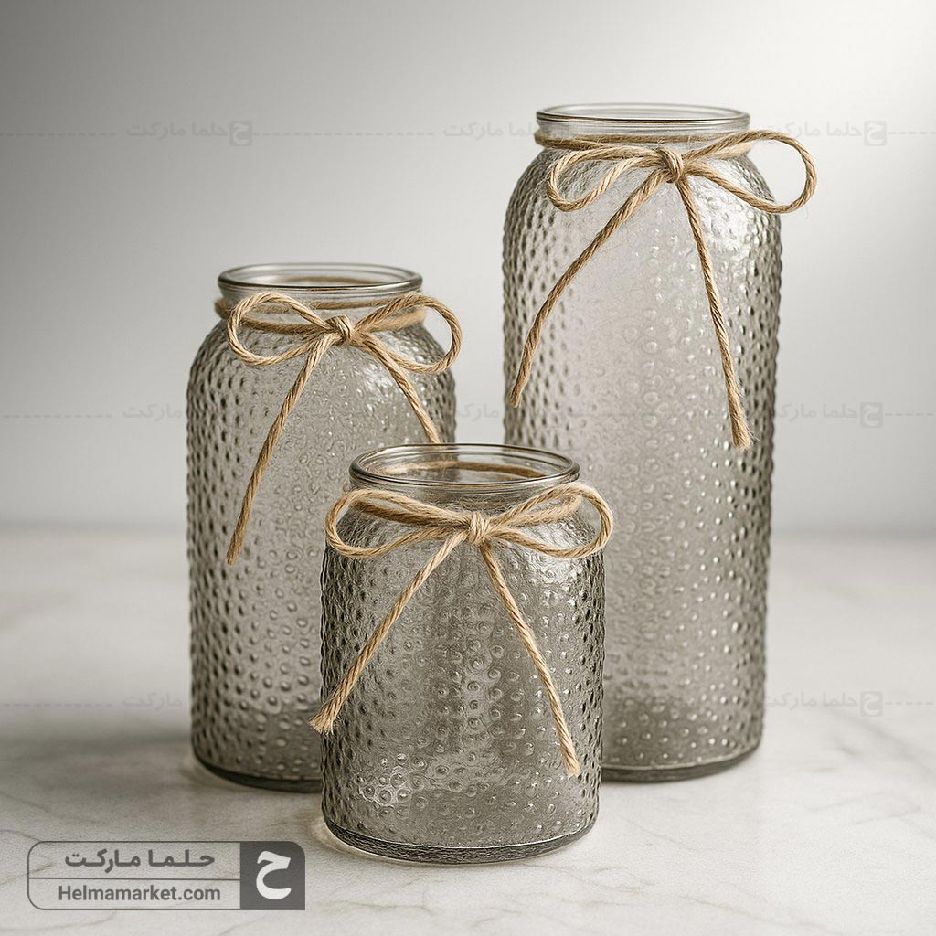 گلدان دیانا سه تکه کنفی