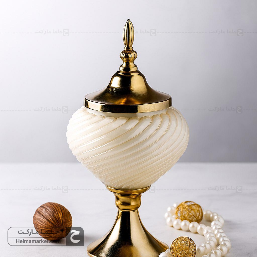 شکلات خوری پیچک رنگ کاراملی