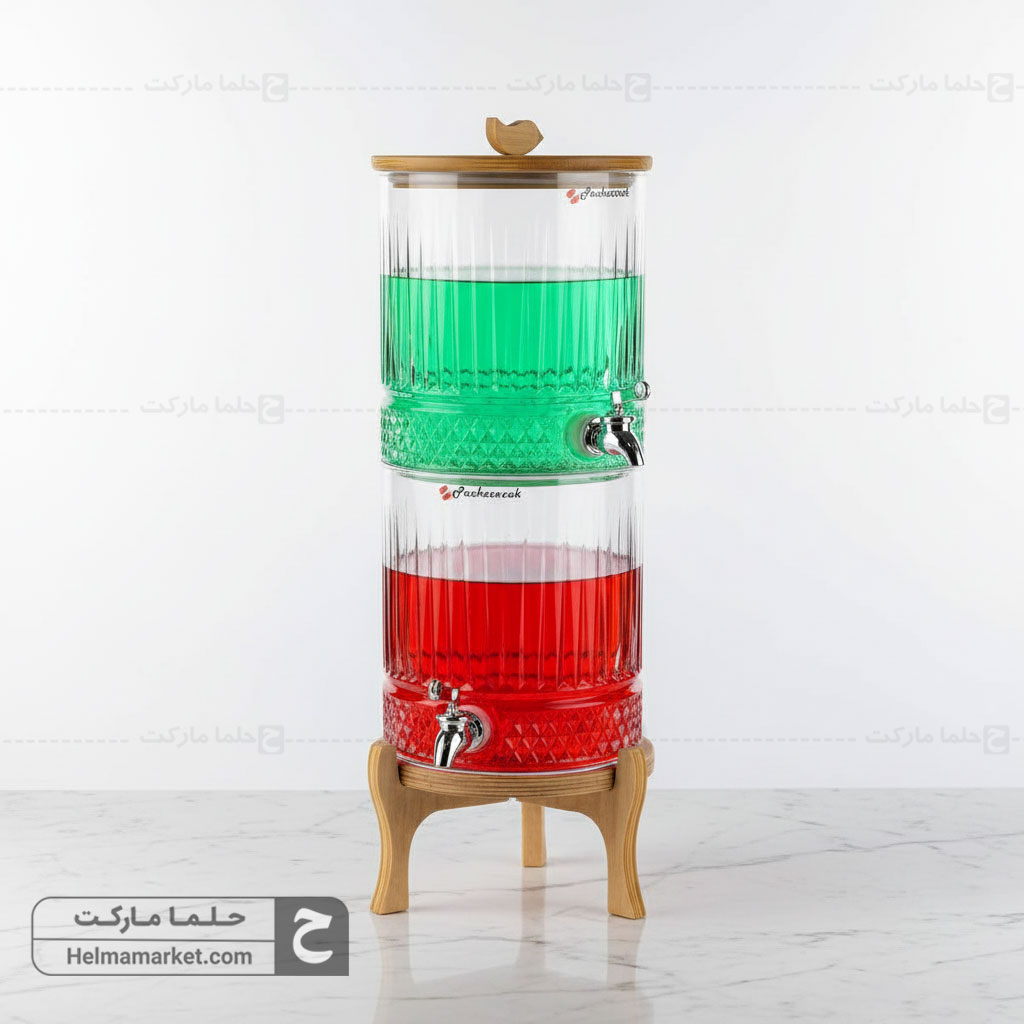 کلمن دو طبقه  پایه چوبی ٨ لیتری آماتیس