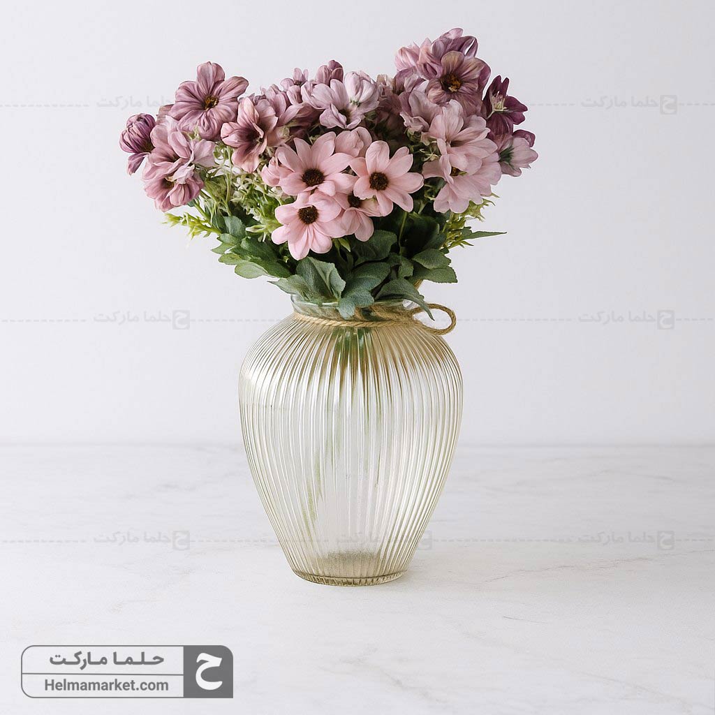 گلدان بلور نیلوفر