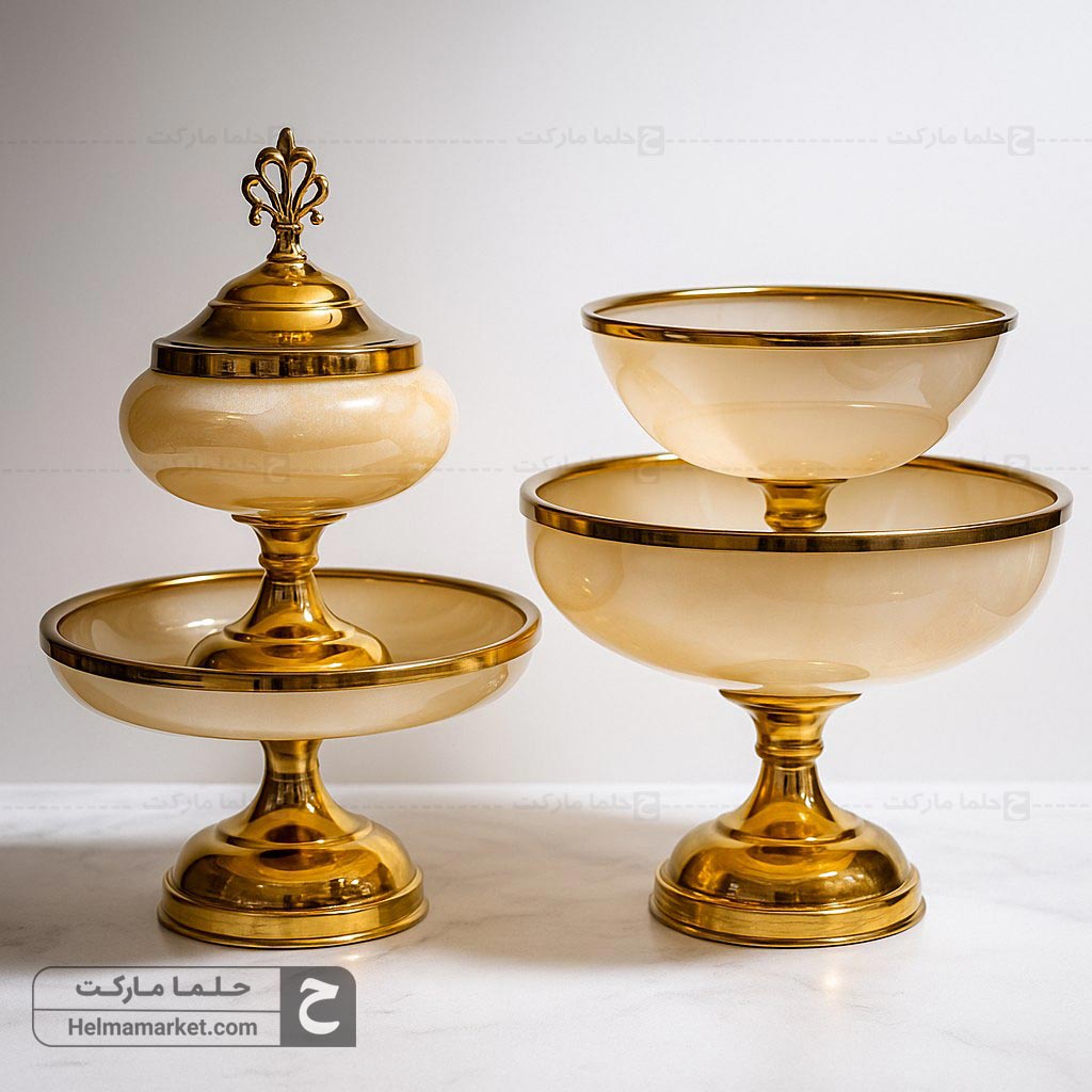 سرویس پذیرایی چهار تکه عسلی