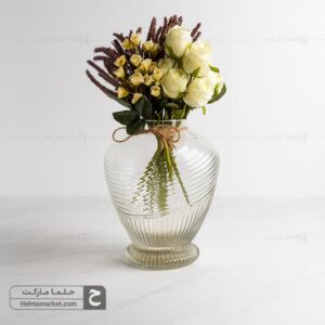گلدان بلور صنوبر