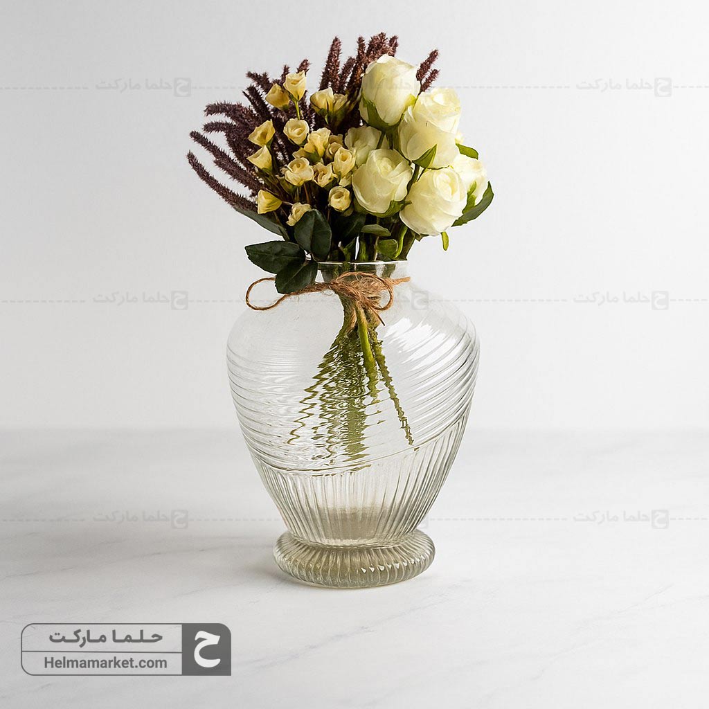 گلدان بلور صنوبر
